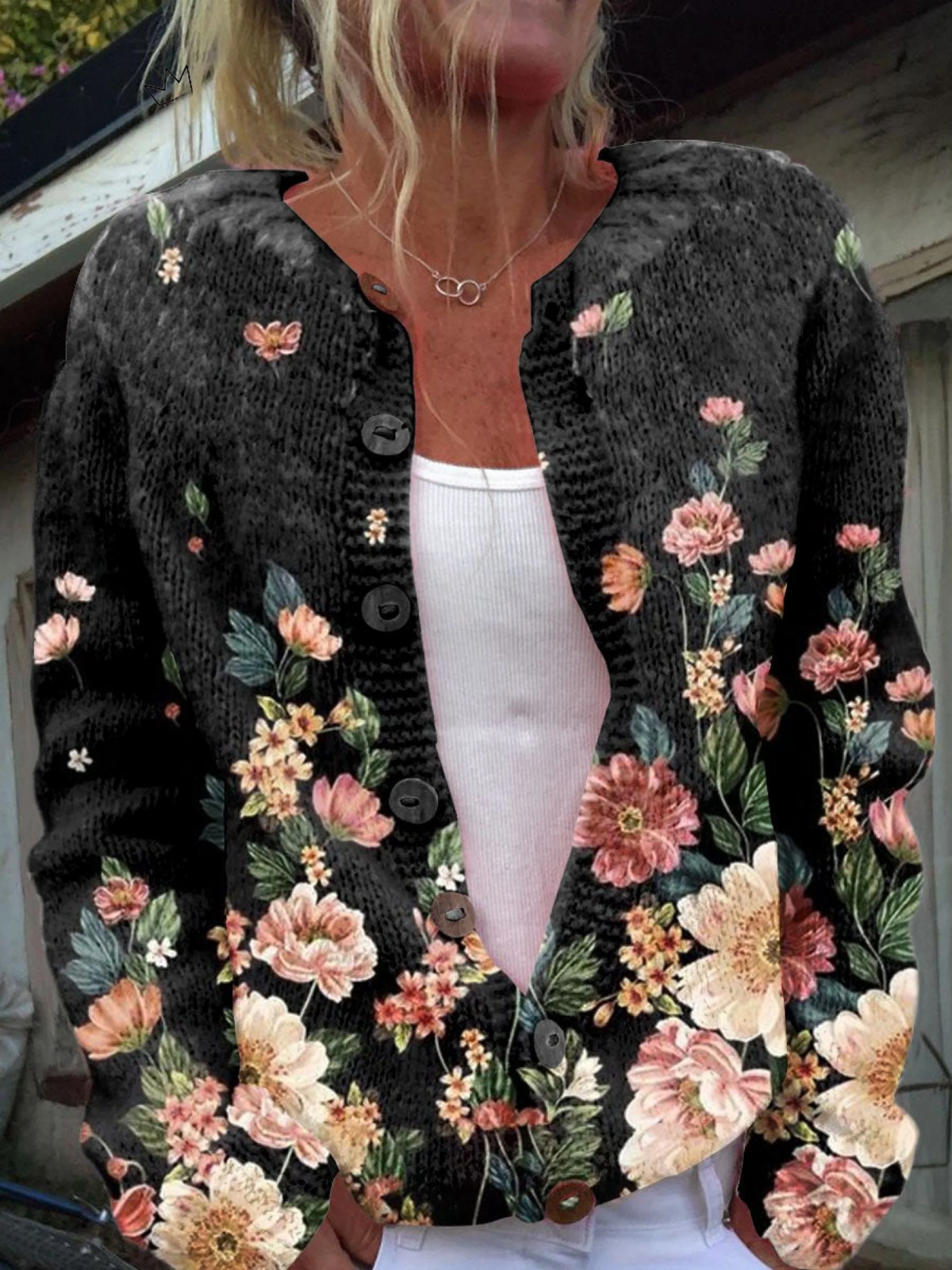 Cándida | Chaqueta de Punto Botánica