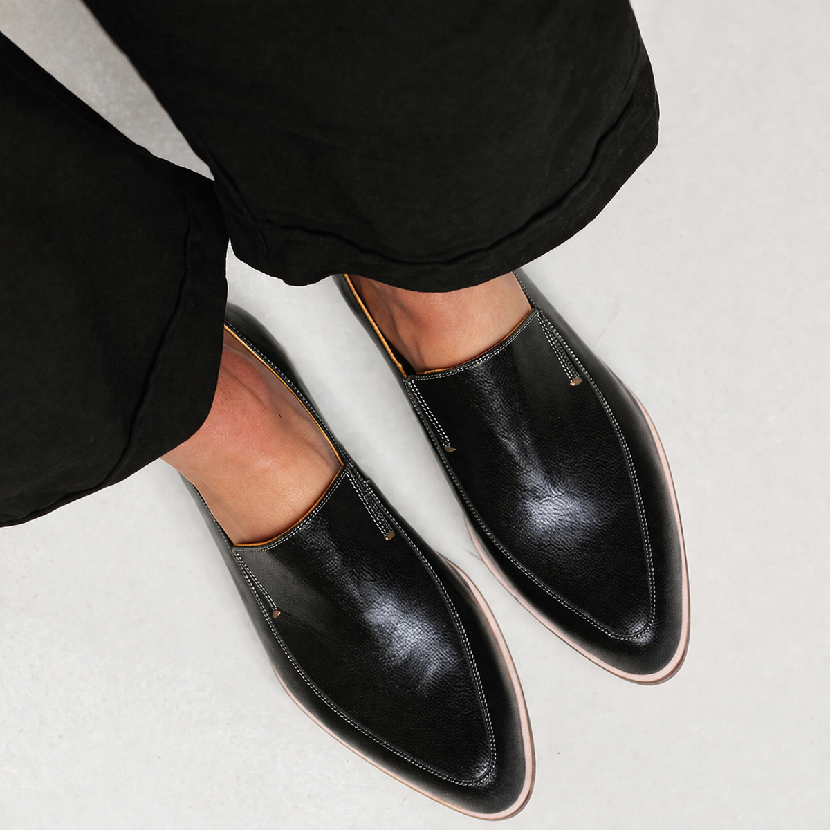 Zofia | Mocasín Patchwork Negro