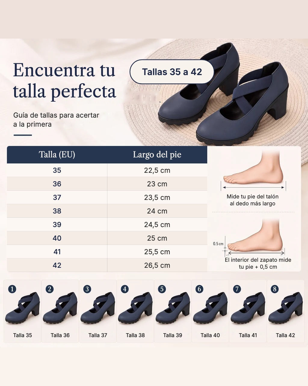 Olimpia: guía de tallas