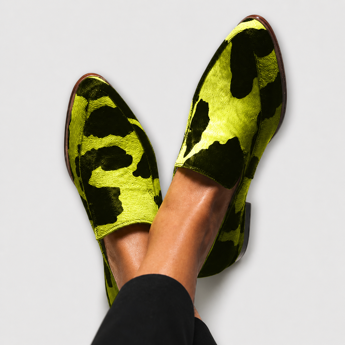 Paloma | Mocasines Estampados de Vaca