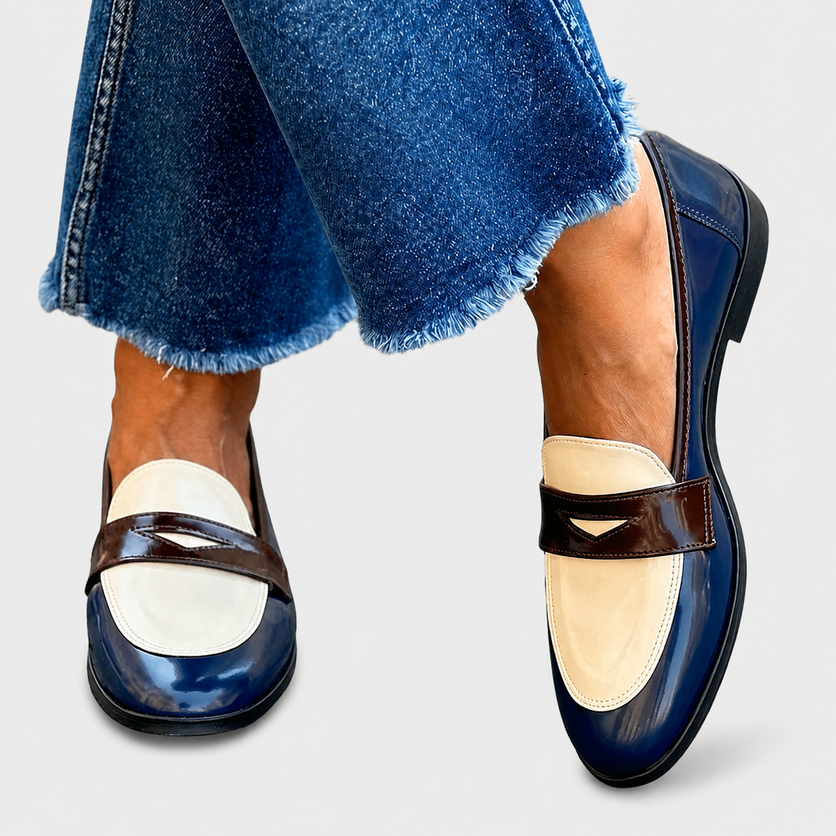 Claudia | Mocasines a Contraste