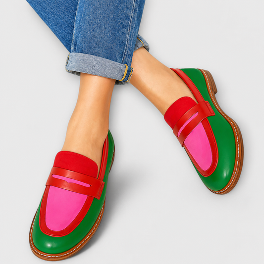 Nyla | Mocasines Casual a Contraste