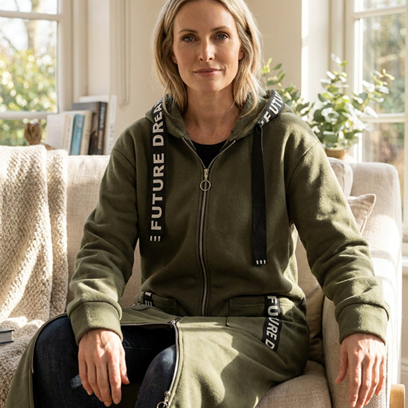 Greta | Abrigo Sudadera Oversize con Capucha