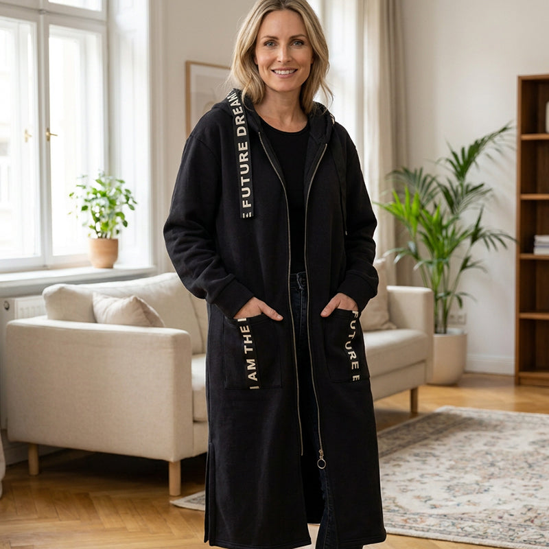 Greta | Abrigo Sudadera Oversize con Capucha