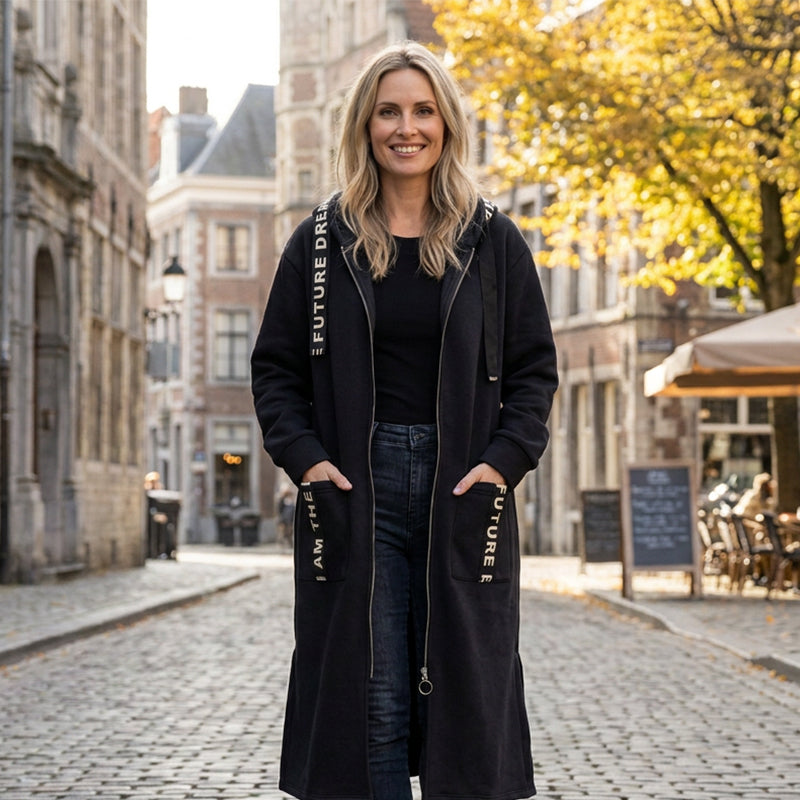 Greta | Abrigo Sudadera Oversize con Capucha