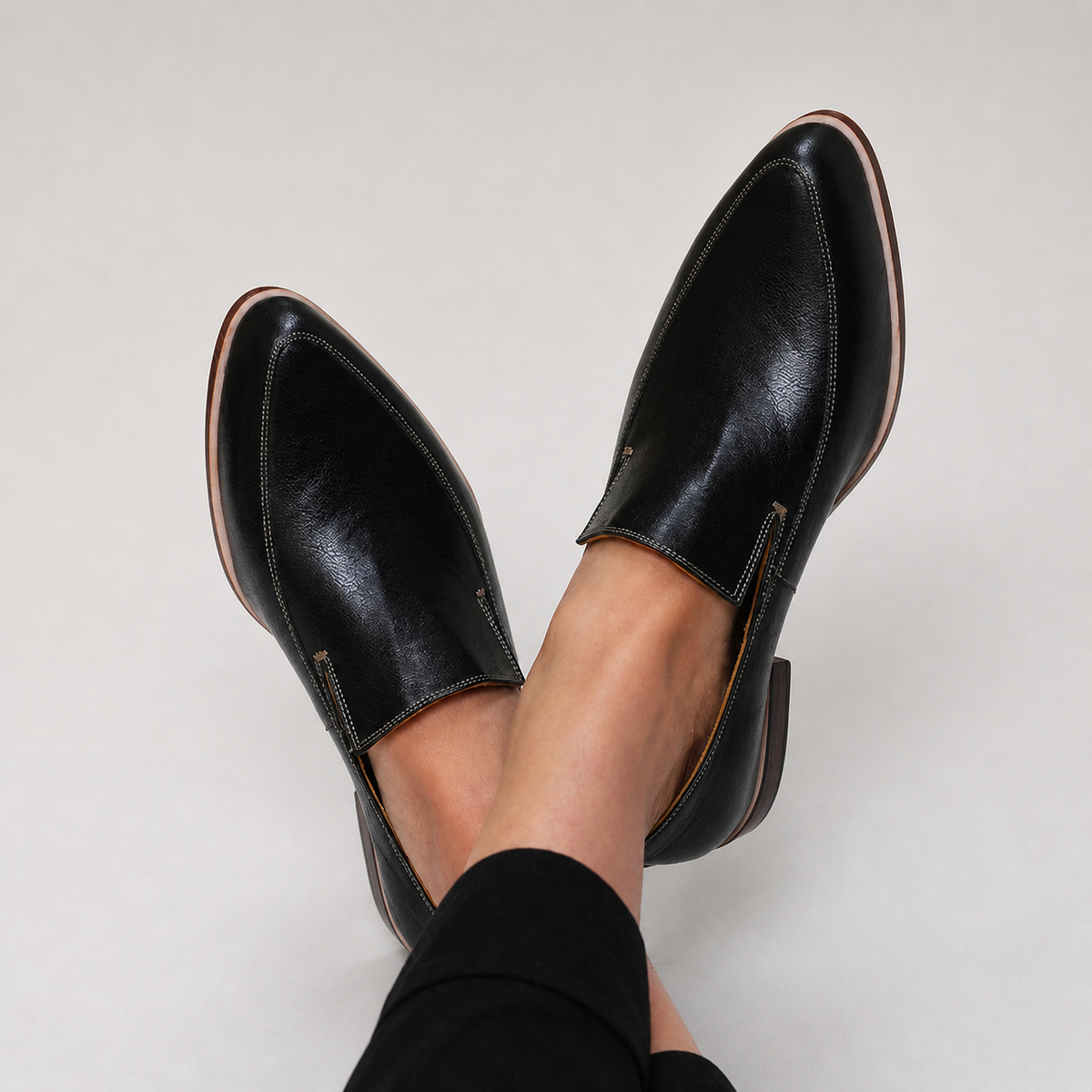 Zofia | Mocasín Patchwork Negro