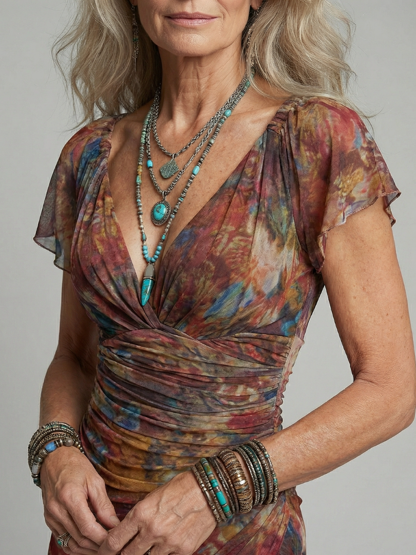 Ainhoa | Vestido Midi Halter con Bajo Asimétrico y Abertura Lateral