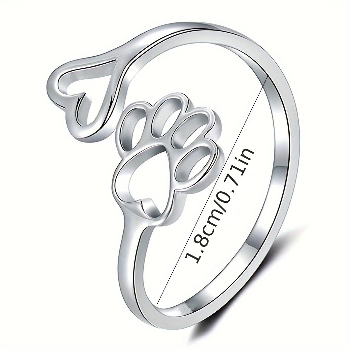 Anillo Huella y Corazón
