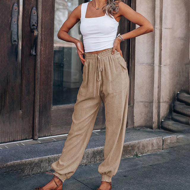 Kaeli | Pantalones Elegantes con Cintura Ajustable