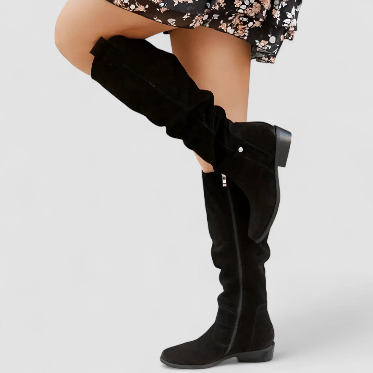 Raquel | Botas Altas de Montar de Caña Caída