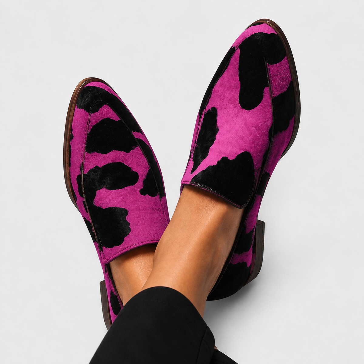 Paloma | Mocasines Estampados de Vaca