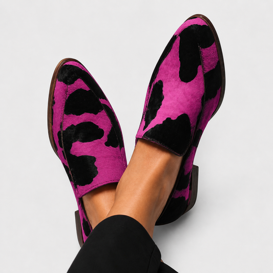 Paloma | Mocasines Estampados de Vaca