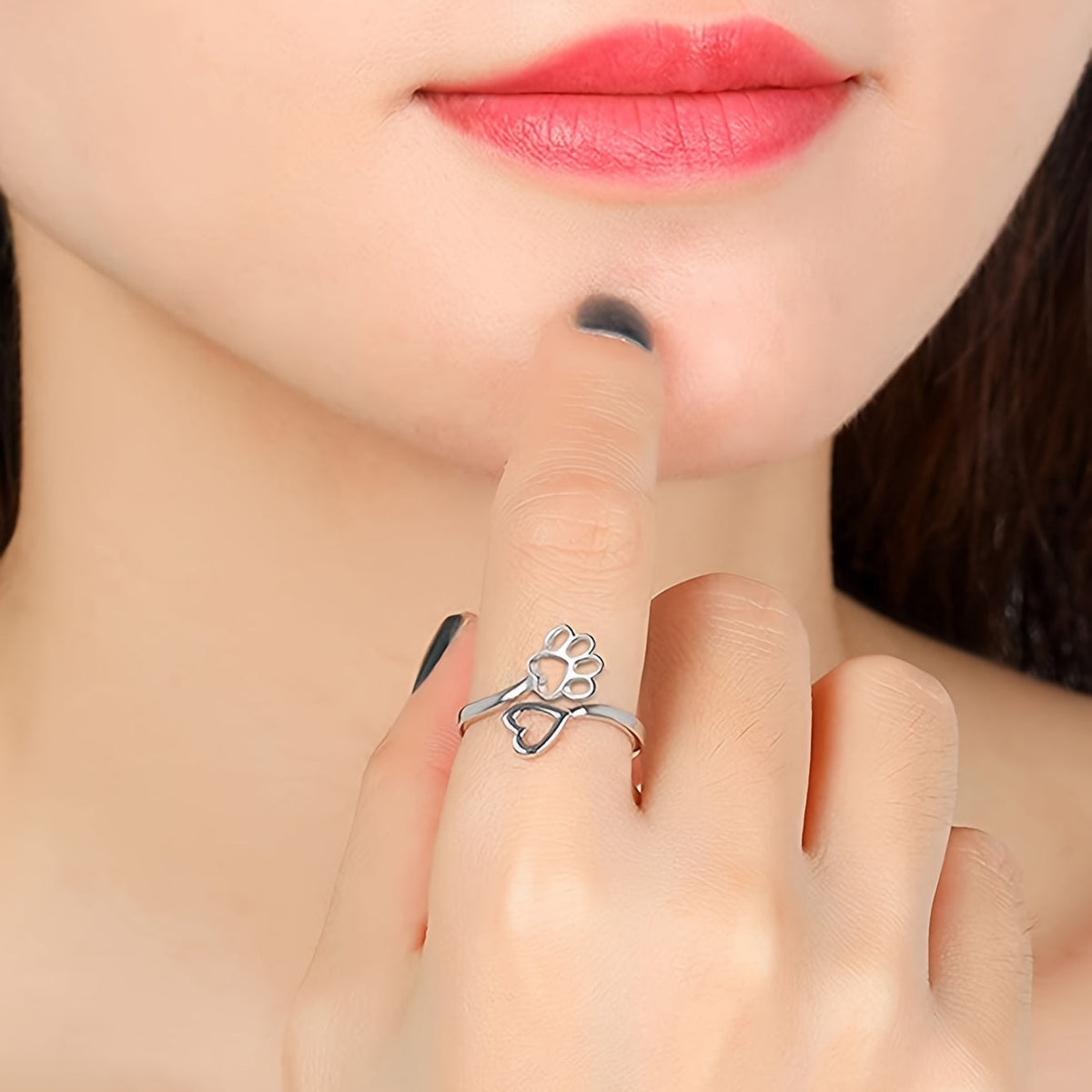 Anillo Huella y Corazón