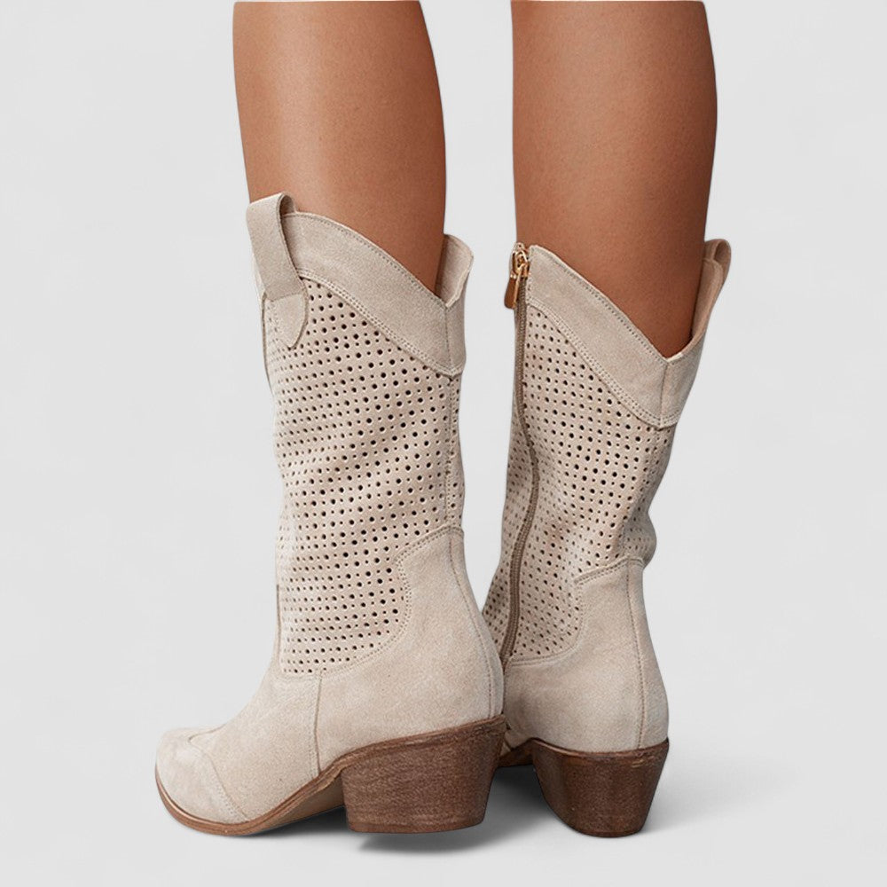 Silvia | Botas Camperas Troqueladas