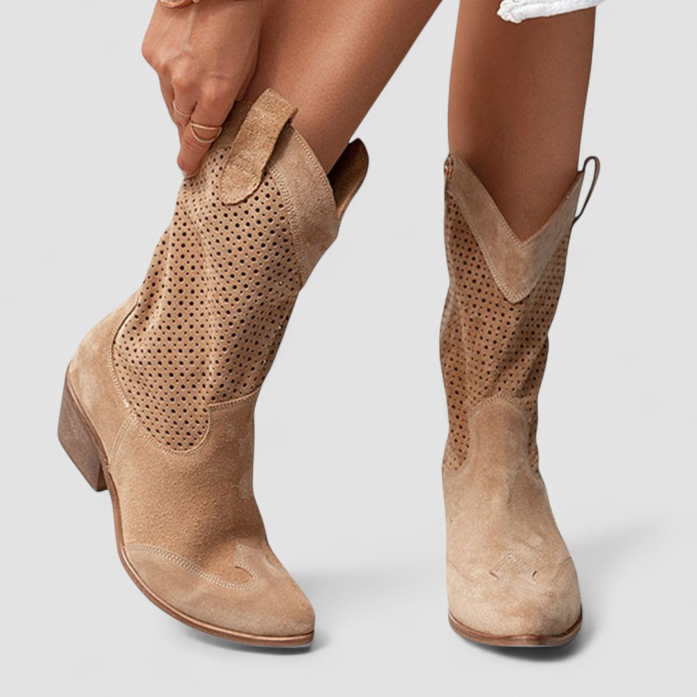 Silvia | Botas Camperas Troqueladas