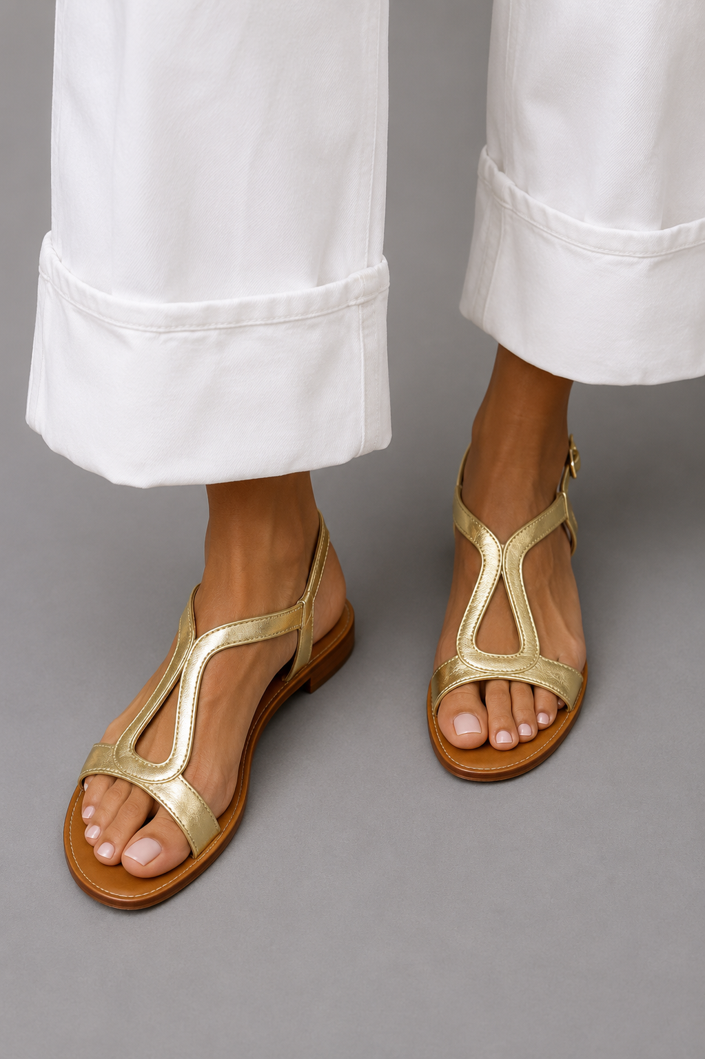 Ludovica | Sandalias Casuales Planas Destalonadas