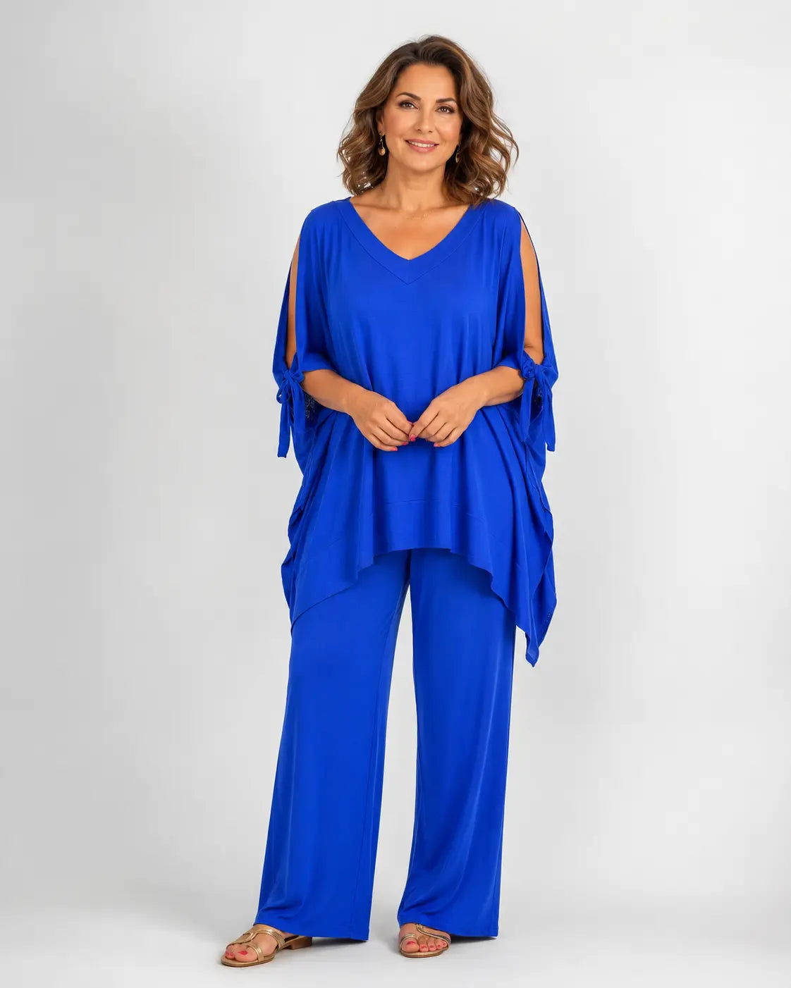 Úrsula | Conjunto Túnica Hombros Descubiertos y Pantalón