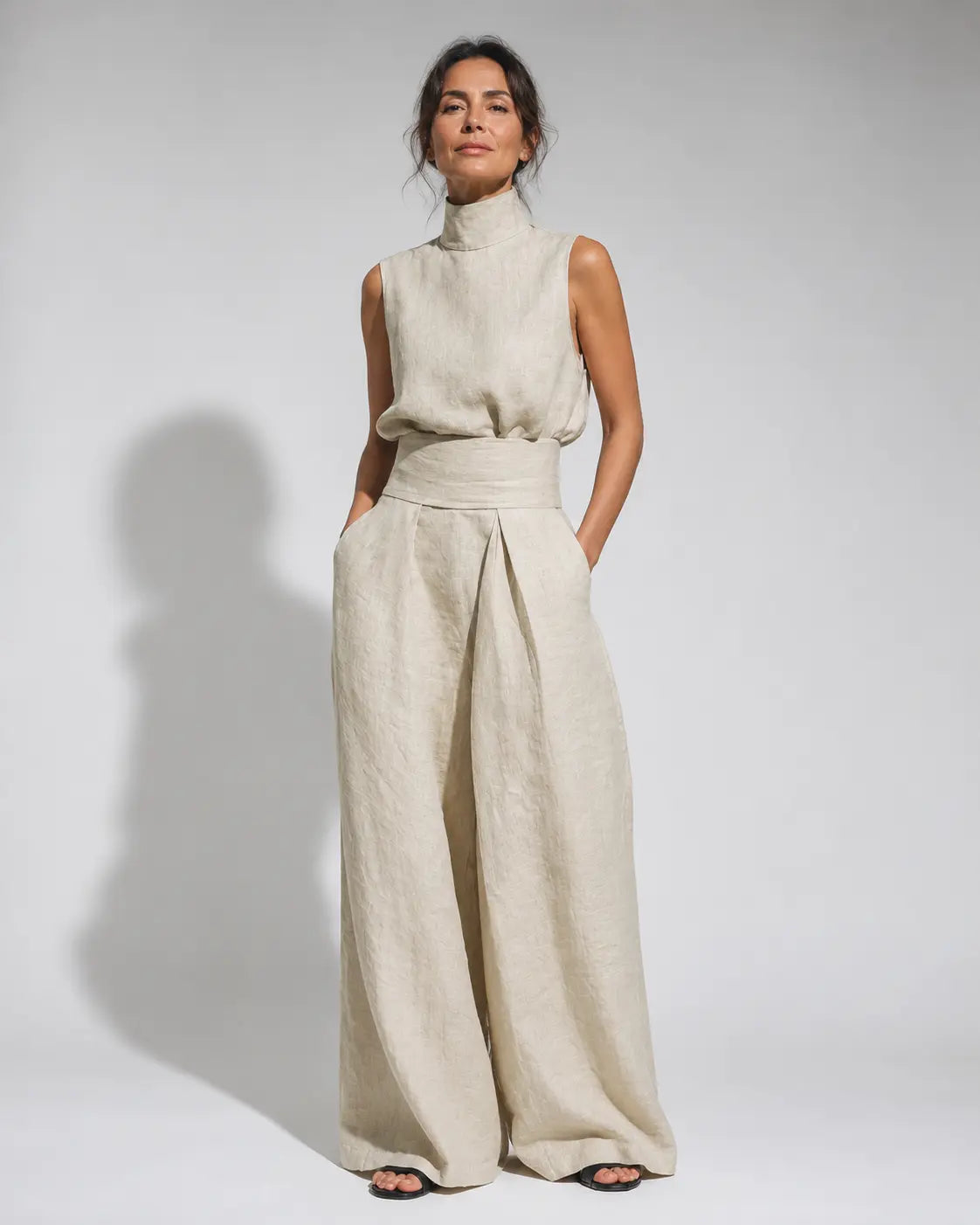 Venancia | Conjunto Minimalista Top y Pantalón Ancho