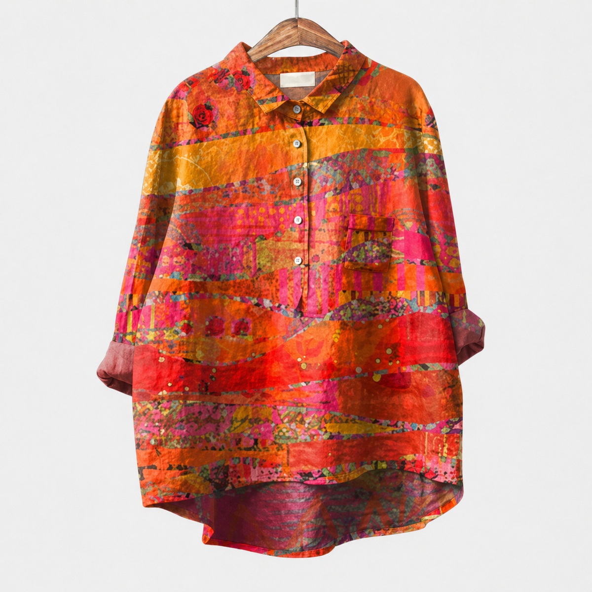 Catalina | Blusa Oversize Naranja