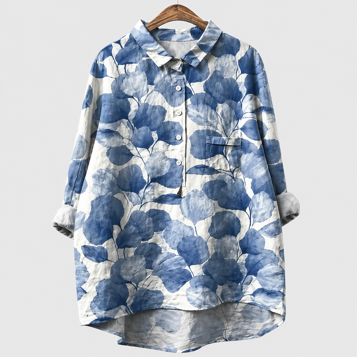 Acuarela Azul Floral