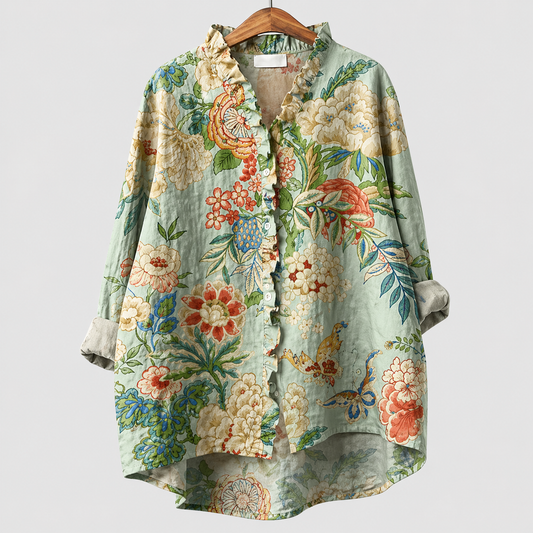 Gracia | Blusa de Lino Botánica