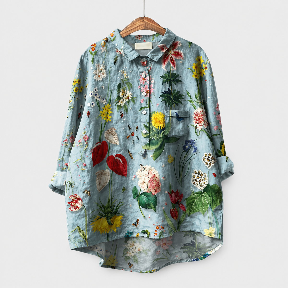 Floral Azul Hielo