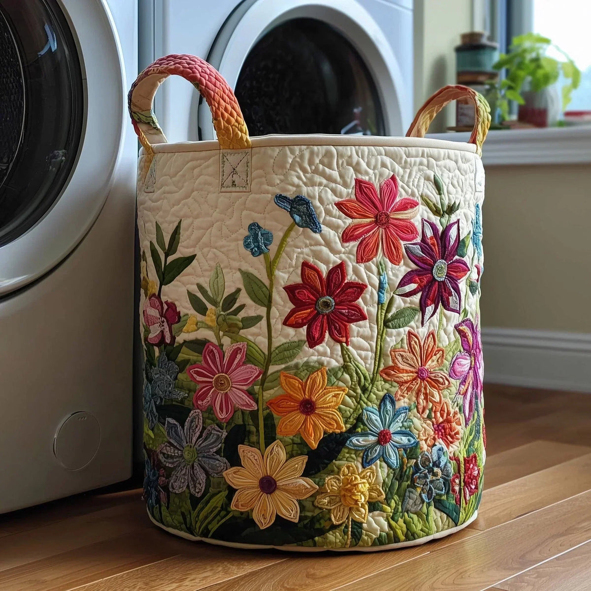 Josefina | Cesta Acolchada con Flores del Campo