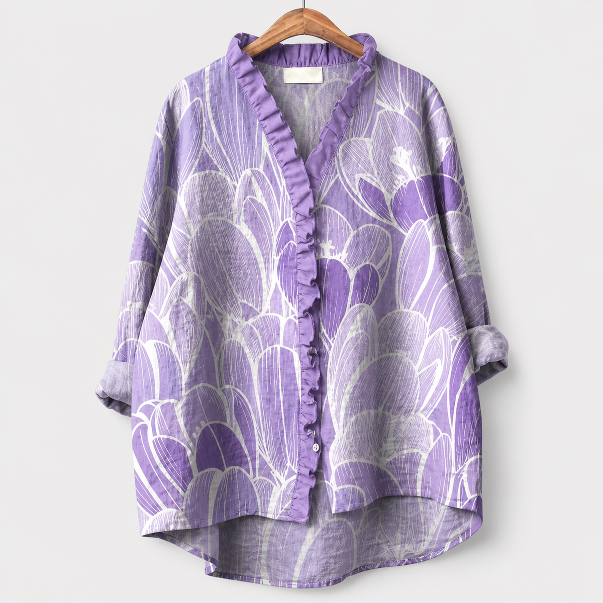 Lara | Blusa de Lino Lila