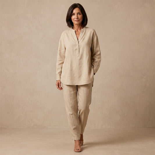 Lucinda | Conjunto Casual con Cuello en V