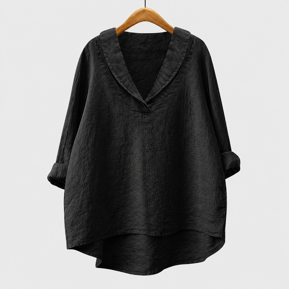 Samanta | Blusa de Lino con Escote en V