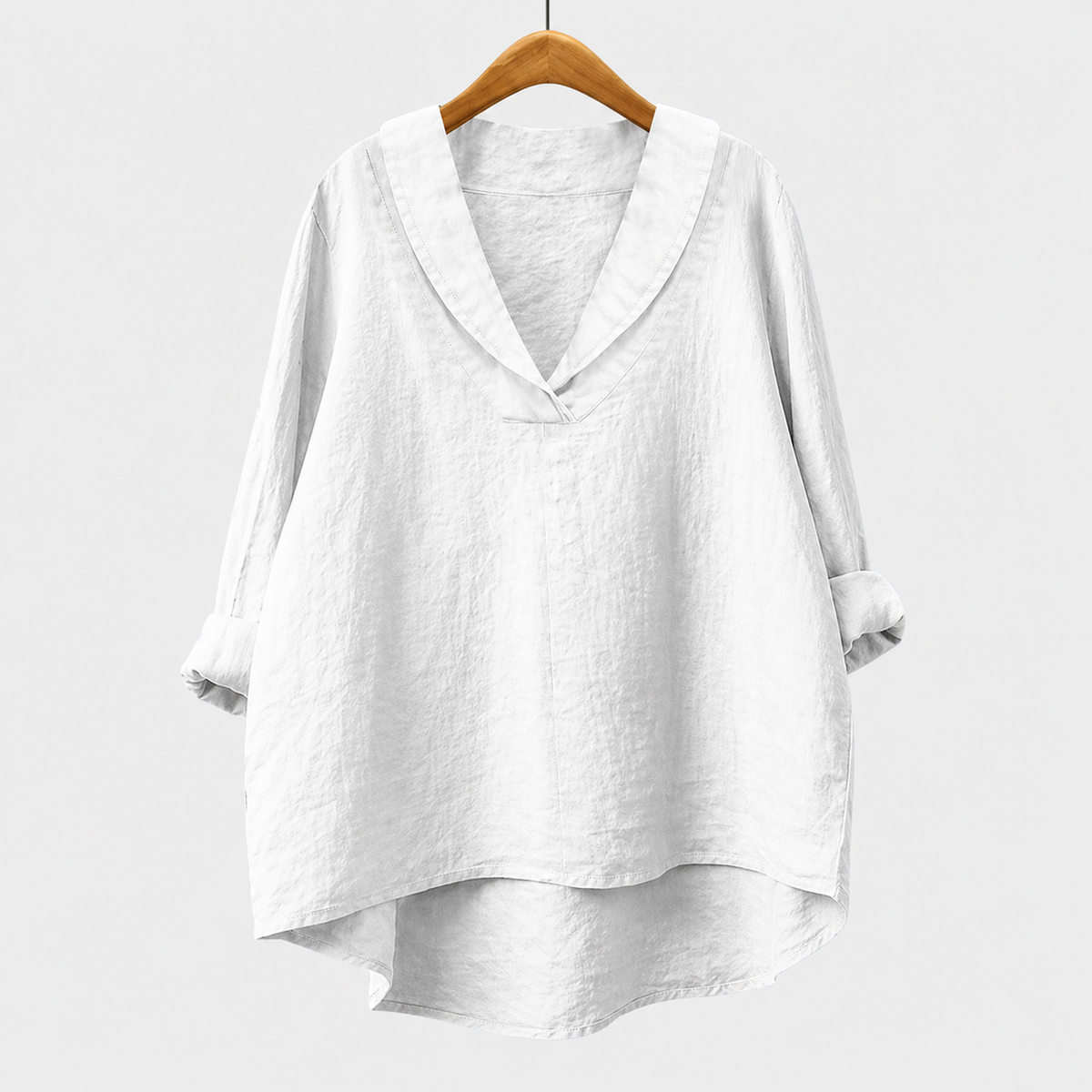 Samanta | Blusa de Lino con Escote en V