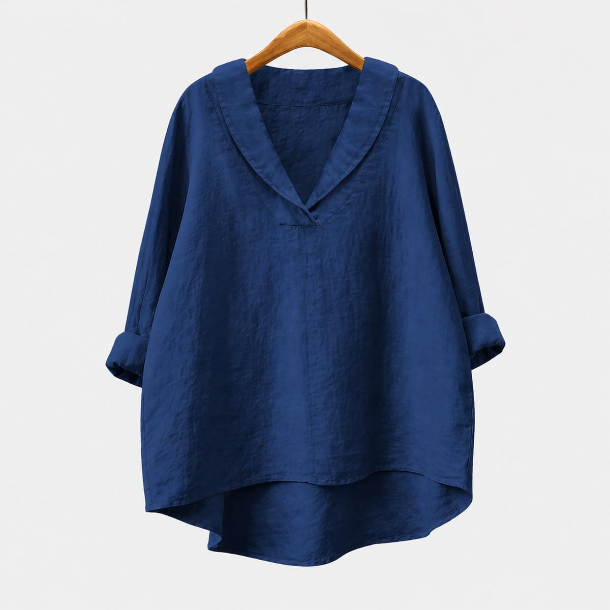 Samanta | Blusa de Lino con Escote en V