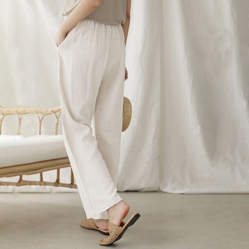 Vara | Pantalones con Cintura Ajustable