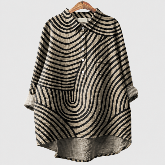 Melina | Blusa Oversize de Rayas