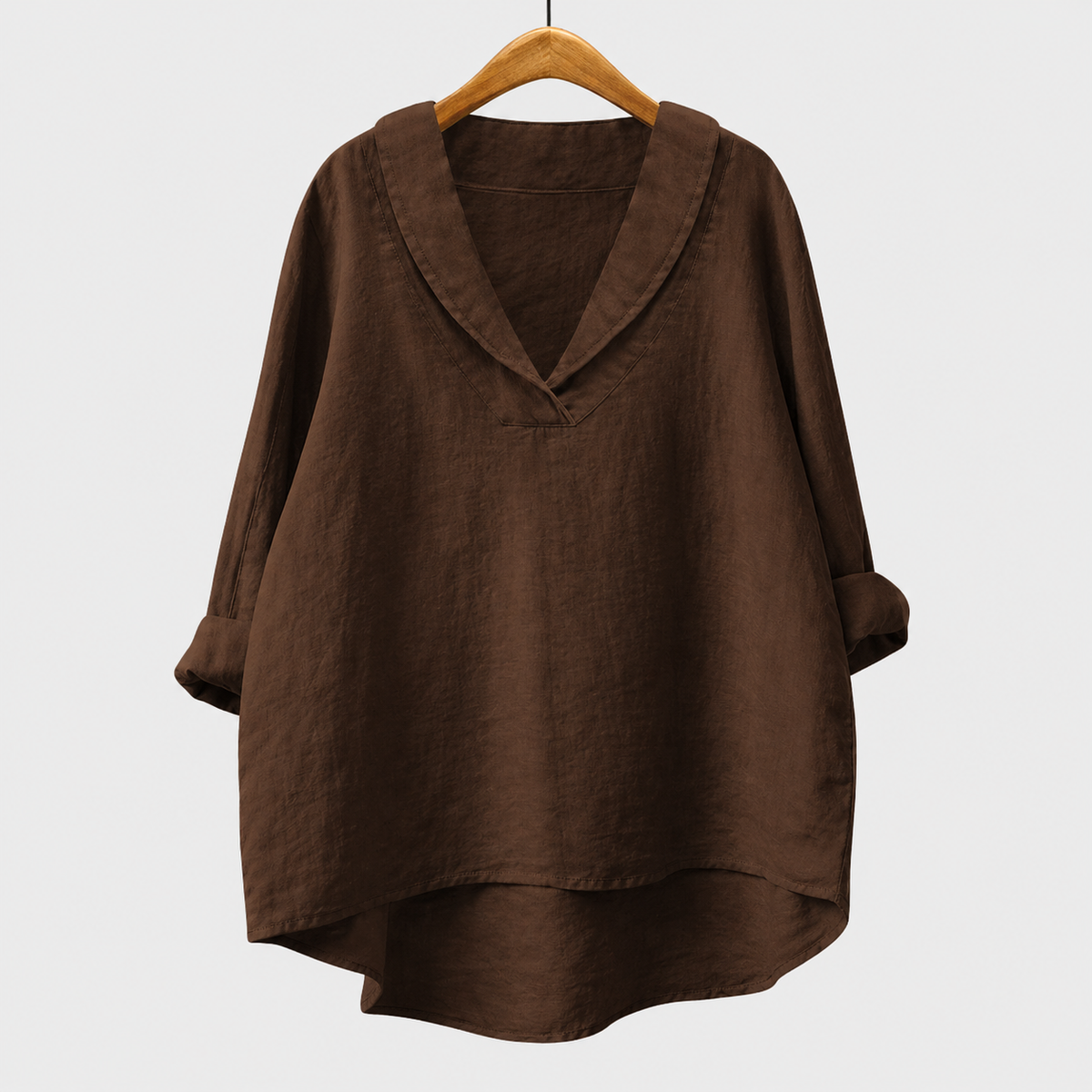 Samanta | Blusa de Lino con Escote en V