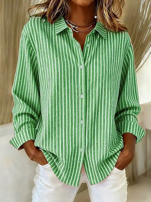 Isabel | Camisa de Rayas con Botones
