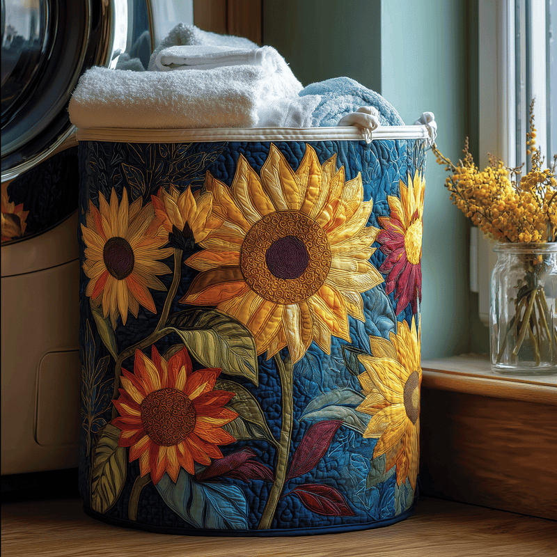 Graciela | Cesta Acolchada con Girasoles