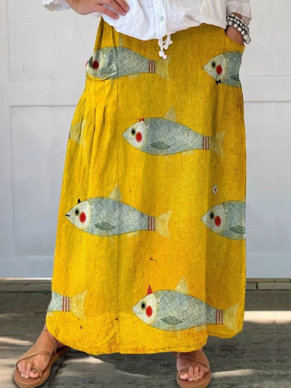 Lucía | Falda Larga Estampada