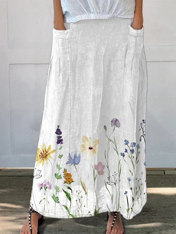 Lucía | Falda Larga Estampada