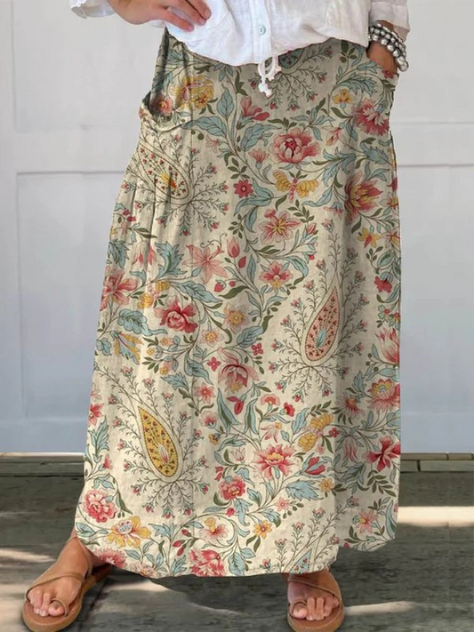 Lucía | Falda Larga Estampada
