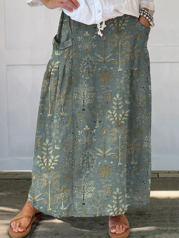 Lucía | Falda Larga Estampada
