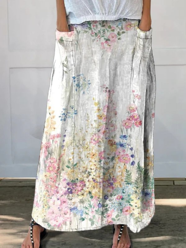 Lucía | Falda Larga Estampada