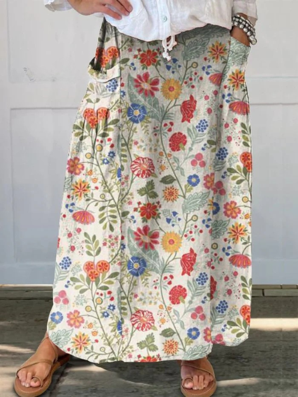 Lucía | Falda Larga Estampada
