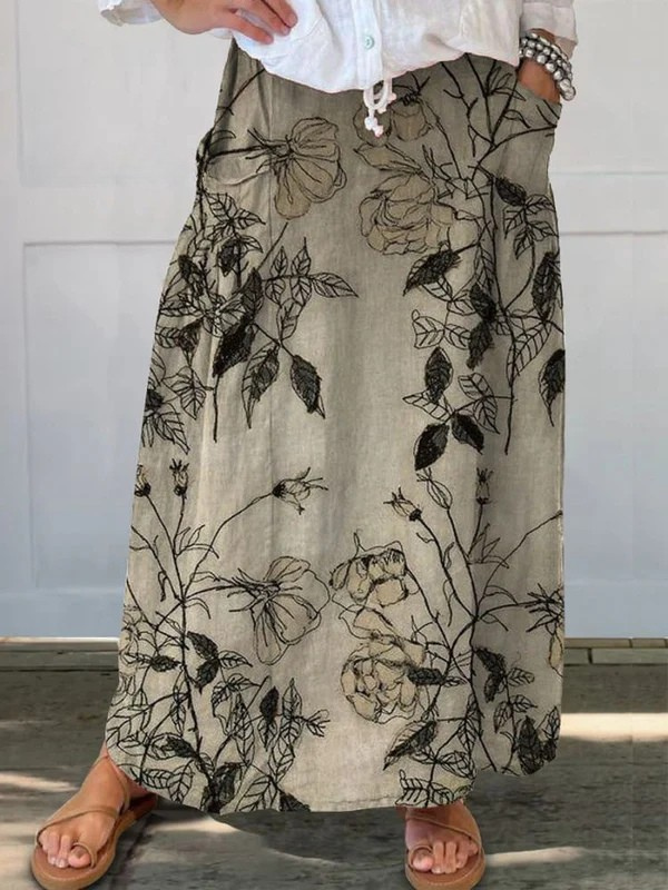 Lucía | Falda Larga Estampada