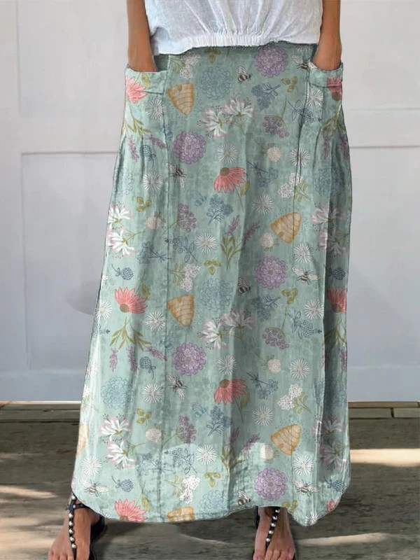 Lucía | Falda Larga Estampada