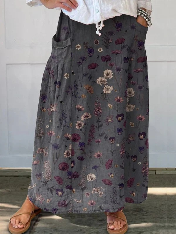 Lucía | Falda Larga Estampada