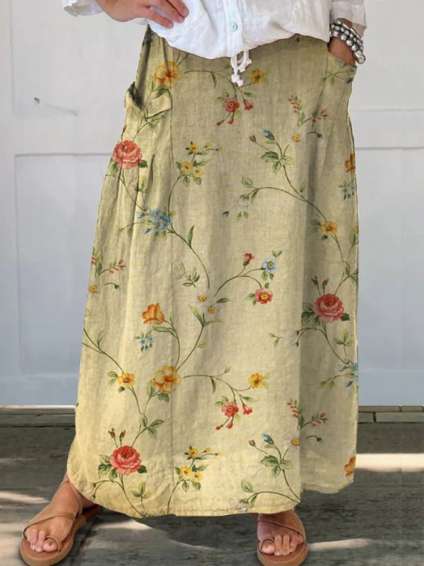 Lucía | Falda Larga Estampada