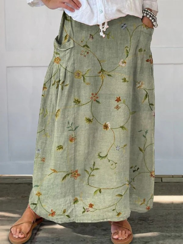 Lucía | Falda Larga Estampada