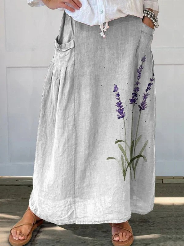 Lucía | Falda Larga Estampada
