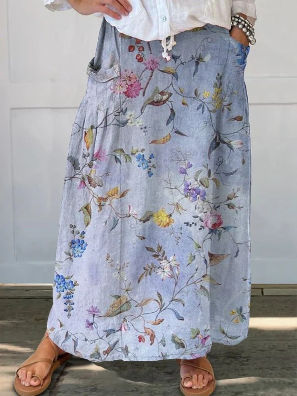 Lucía | Falda Larga Estampada